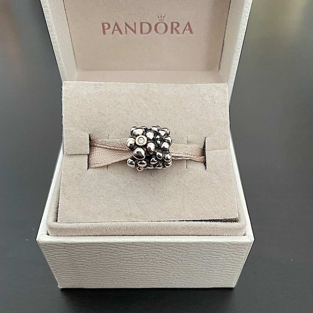 Pandora diamond flower charm